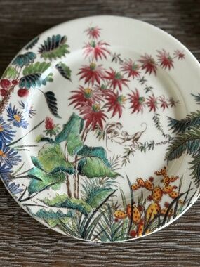 4 Gien Fance "Tamarin" Small Plate/Wine Coaster